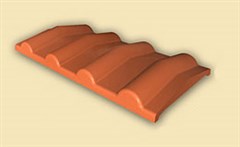 KMB SENDWIX Betonová stříška profilovaná černá